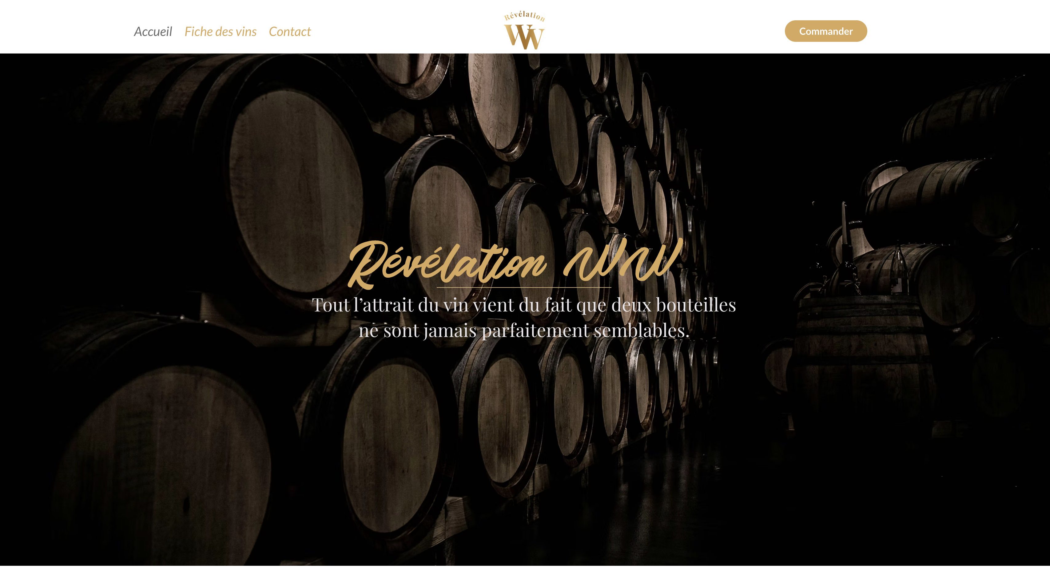 Aperçu du site Wix
